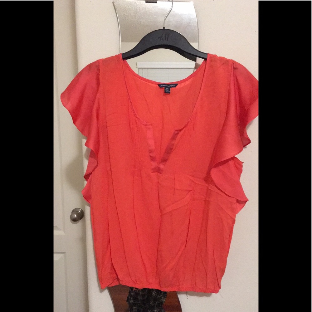 BRAND NEW Orange Silk Top